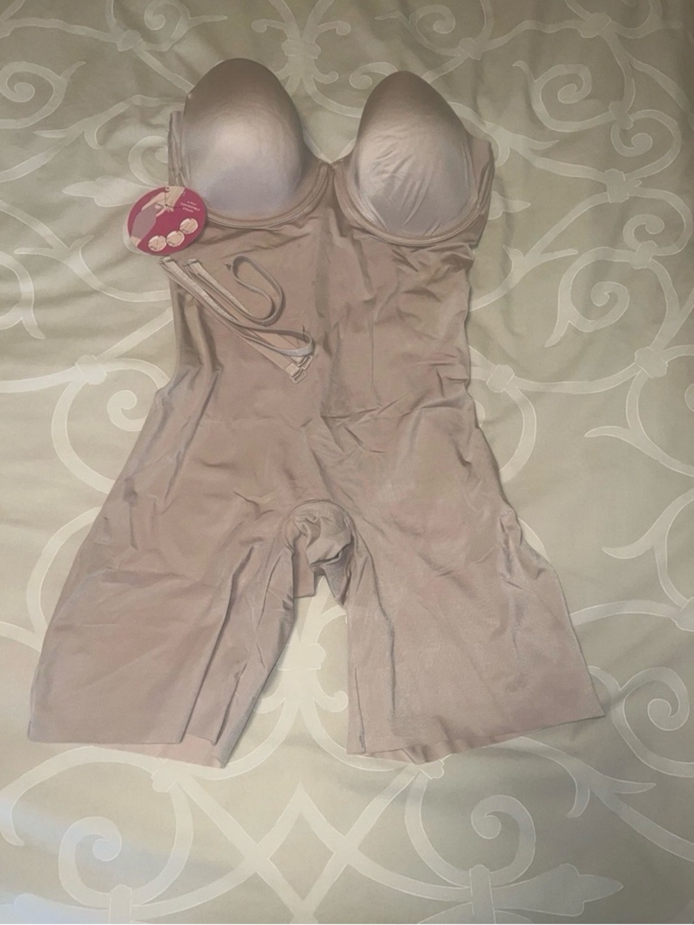 SPANX Strapless Nude-Tone Suit Your Fancy Shape wear Bodysuit WORN ONCE
